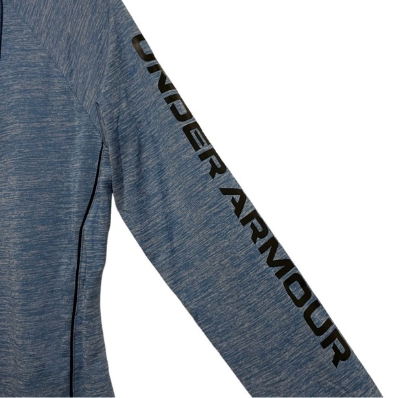 Under Armour UA Velocity Word Mark Blue Hoodie Size XS - Picture 9 of 12